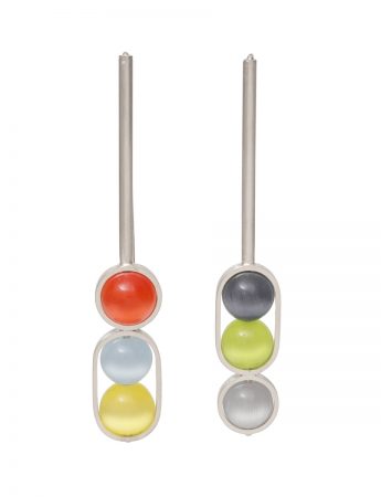 Chromatic Sphere Earrings – Multicolour