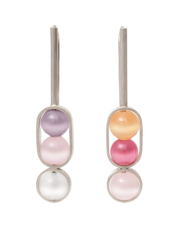 Chromatic Sphere Earrings – Pink