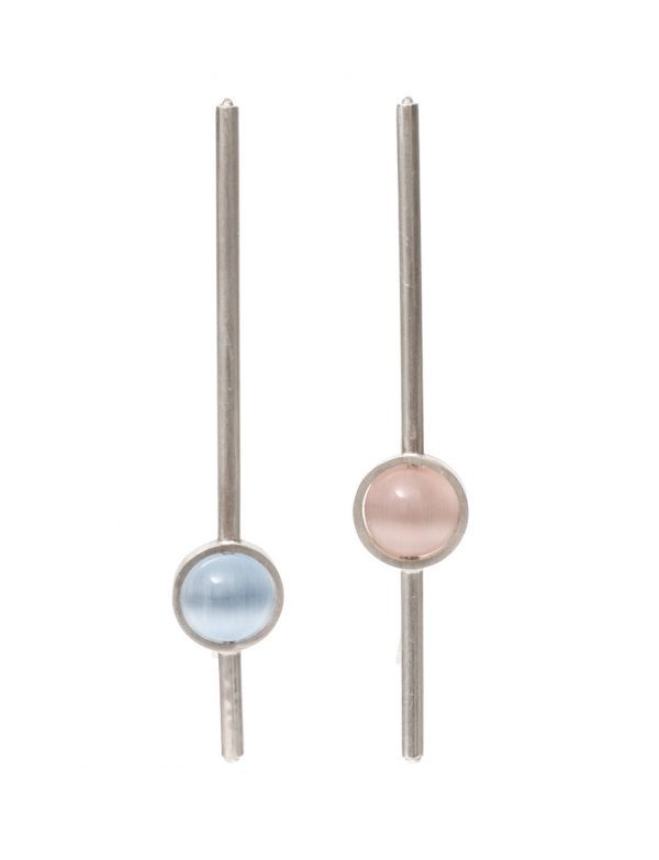 Chromatic Sphere Earrings – Pink & Blue