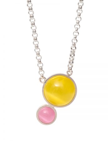 Planets Necklace – Yellow & Pink