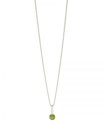 Chromatic Solo Sphere Pendant Necklace – Green