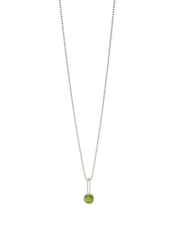 Chromatic Solo Sphere Pendant Necklace – Green