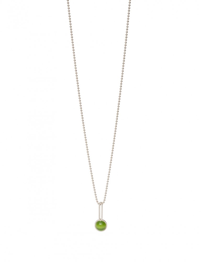 Chromatic Solo Sphere Pendant Necklace – Green