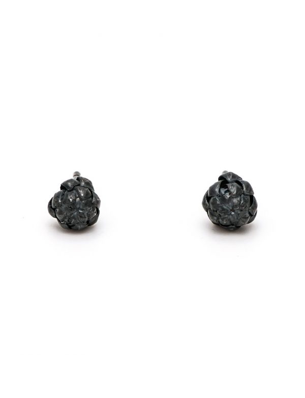 Extra Small Norfolk Pine Stud Earrings – Black