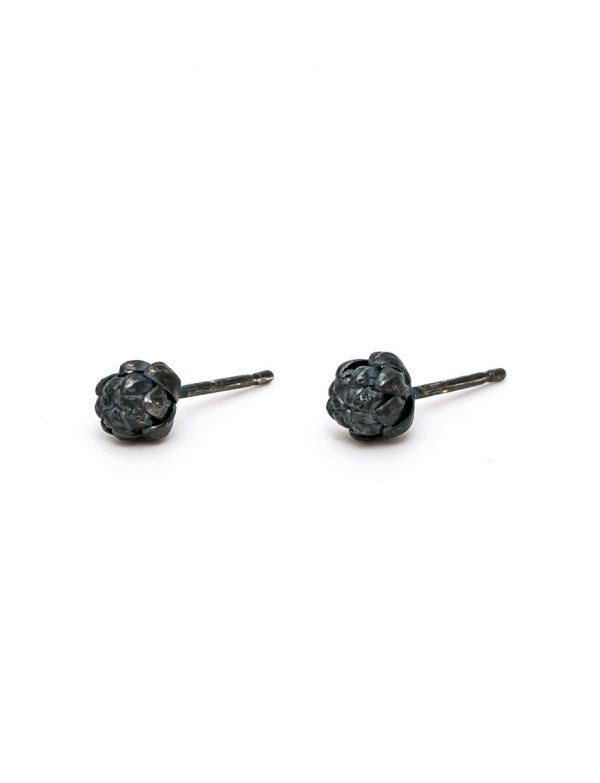 Extra Small Norfolk Pine Stud Earrings – Black