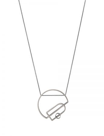 Intersected Arch Outline Necklace