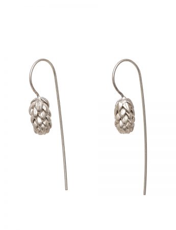 Norfolk Pine Hook Earrings – Silver