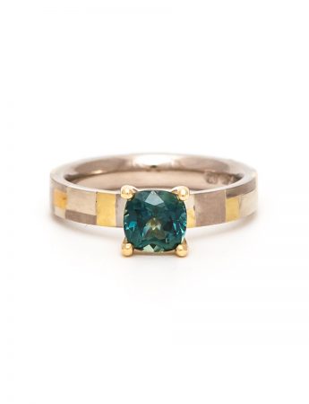 Promised Terrain Ring – Green Sapphire