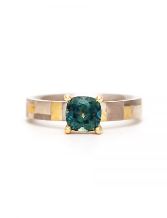 Promised Terrain Ring – Green Sapphire