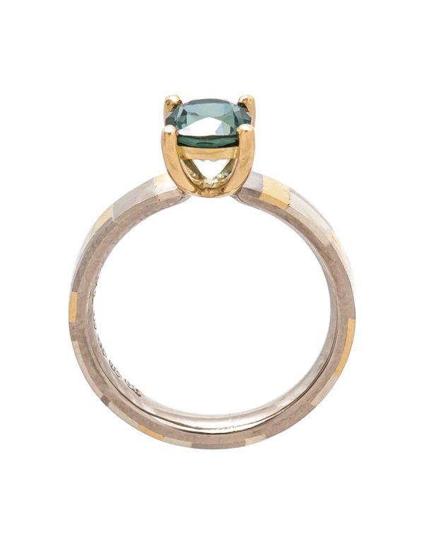 Promised Terrain Ring – Green Sapphire