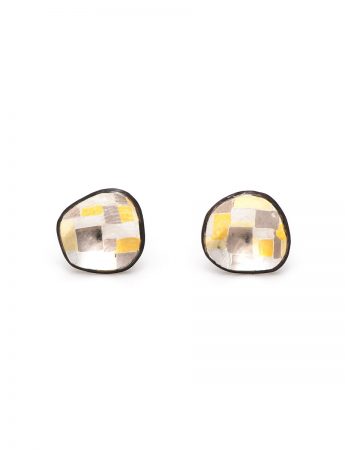 Shadowed Terrain Organic Stud Earrings