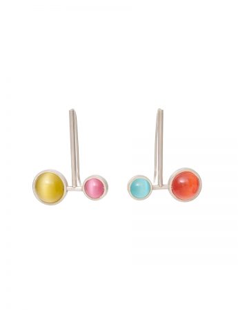 Small & Large Chromatic Sphere Earrings – Multicolour