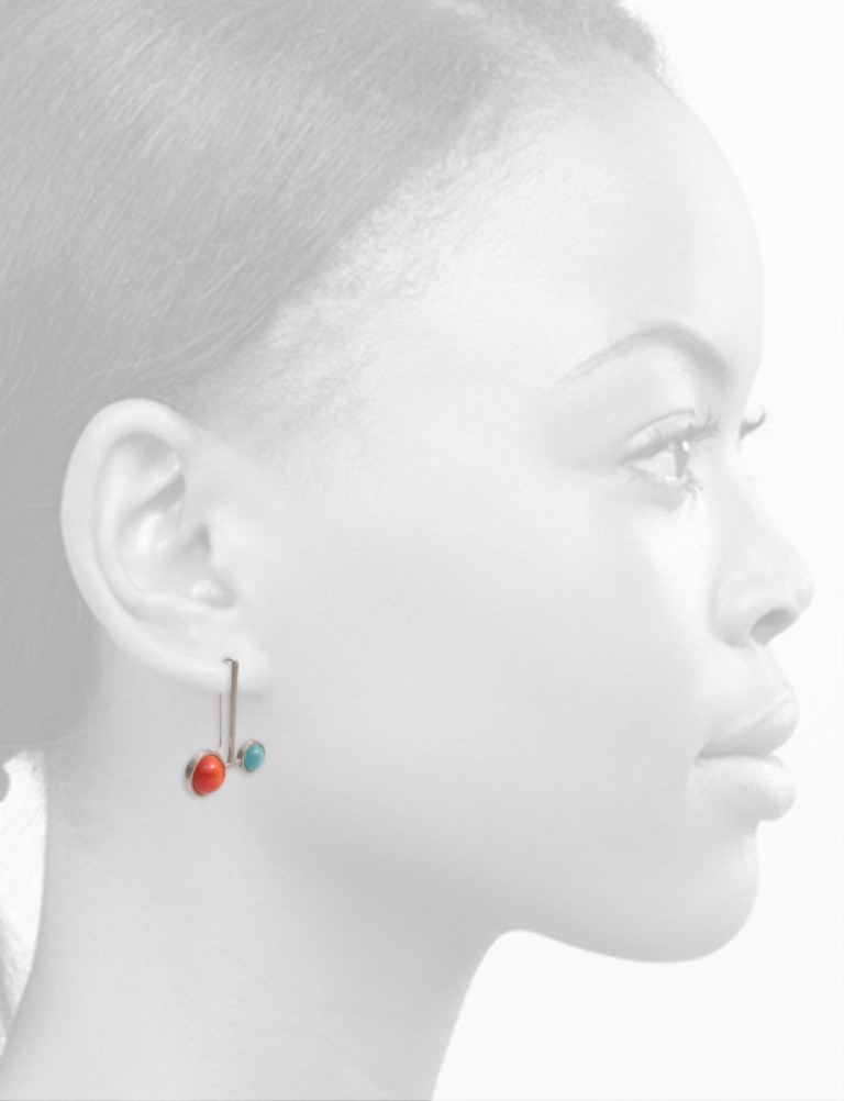 Small & Large Chromatic Sphere Earrings – Multicolour