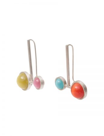 Small & Large Chromatic Sphere Earrings – Multicolour