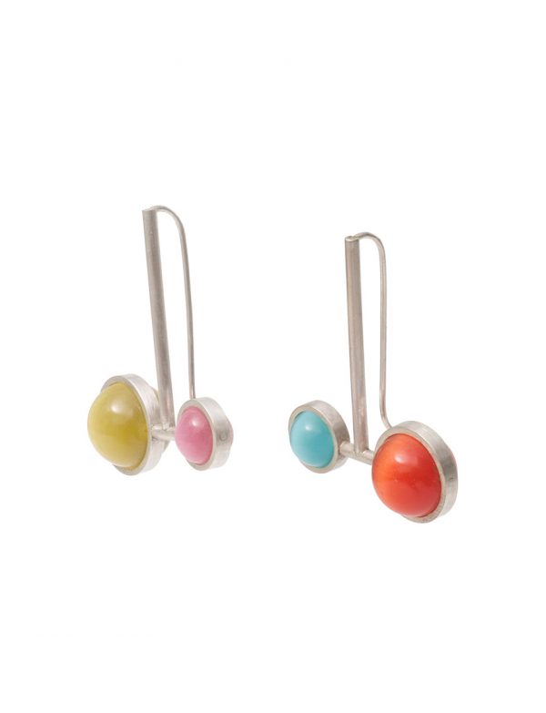 Small & Large Chromatic Sphere Earrings – Multicolour