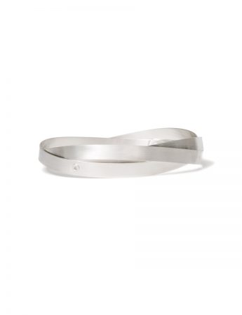 Twist Bangle – Silver