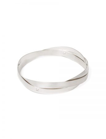 Twist Bangle – Silver