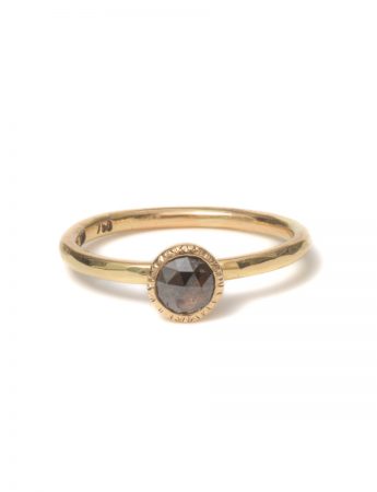 Burnt Umber Diamond Ring – Yellow Gold