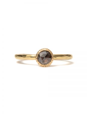 Burnt Umber Diamond Ring – Yellow Gold