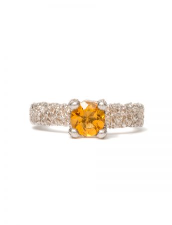 Cat’s Eye Citrine Ring – Silver