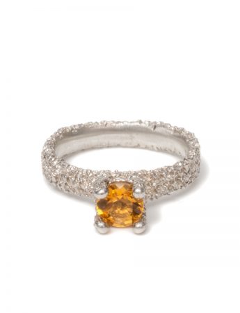 Cat’s Eye Citrine Ring – Silver