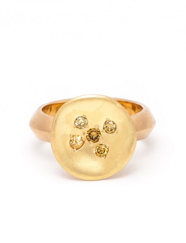 Posy Ring – Yellow Diamond