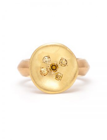Posy Ring – Yellow Diamond