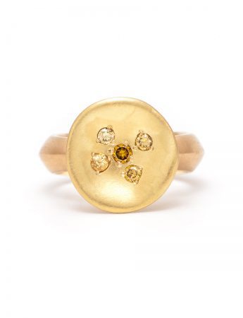 Posy Ring – Yellow Diamond