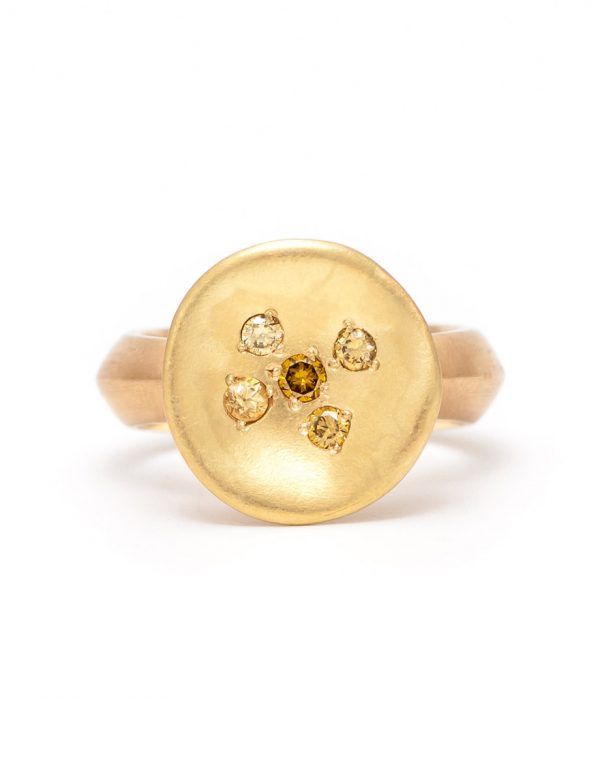 Posy Ring – Yellow Diamond