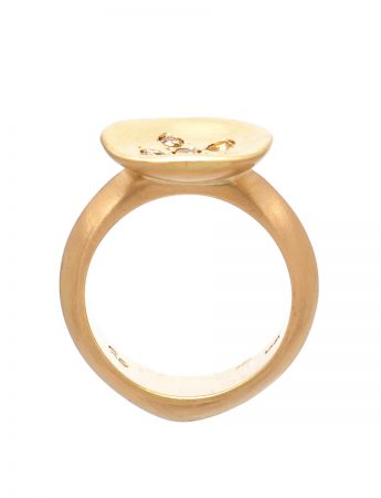 Posy Ring – Yellow Diamond