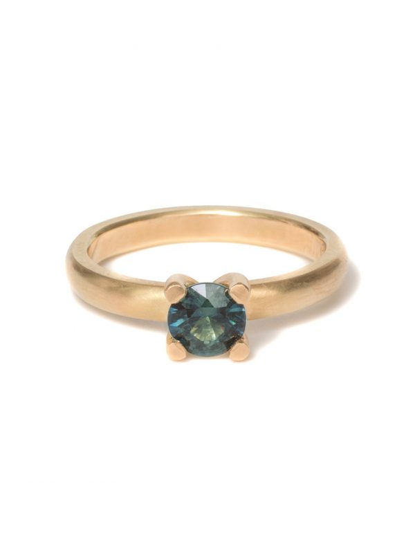Brilliant Solitaire Petite Ring – Sapphire