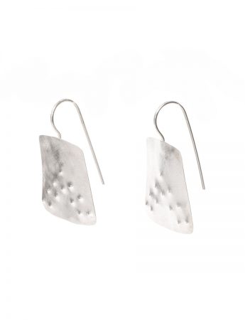 Embossed Tapered Hook Earrings – Square