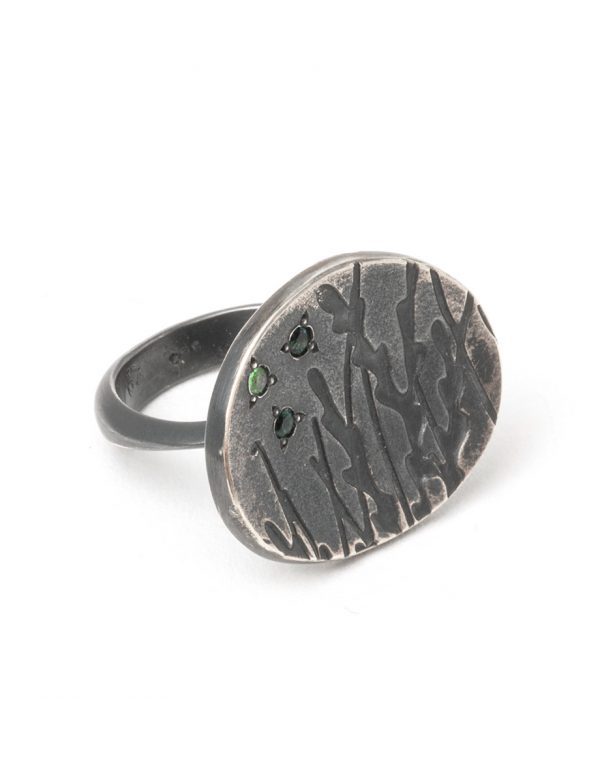 Grasses Ring – Garnet & Tourmalines