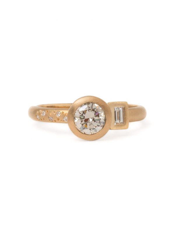 Radiance Ring – Gold & Champagne Diamonds