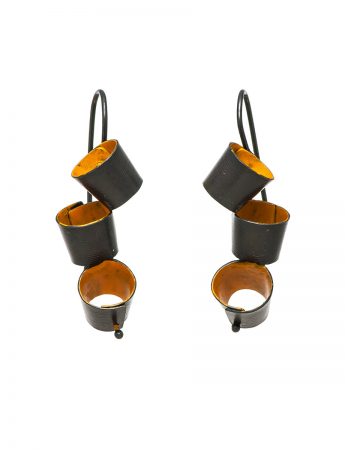 Short Foxglove Earrings – Orange