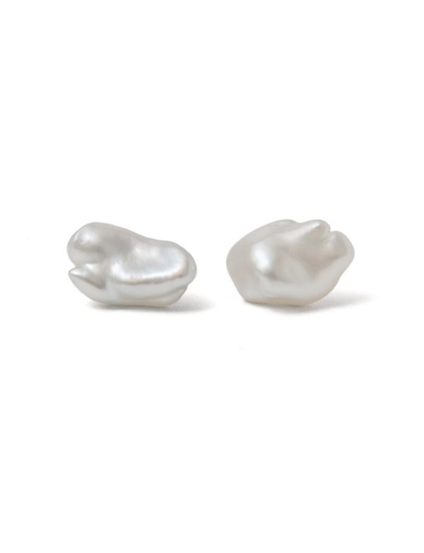 Small Keshi Stud Earrings – Gold