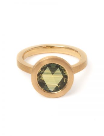 Inverted Rose Cut Australian Sapphire Ring