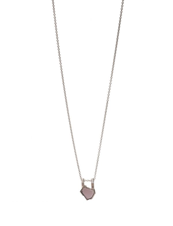 Agility Necklace – Plum Spinel & Diamond