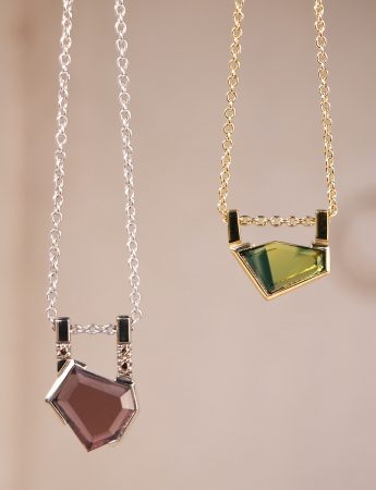 Agility Necklace – Plum Spinel & Diamond