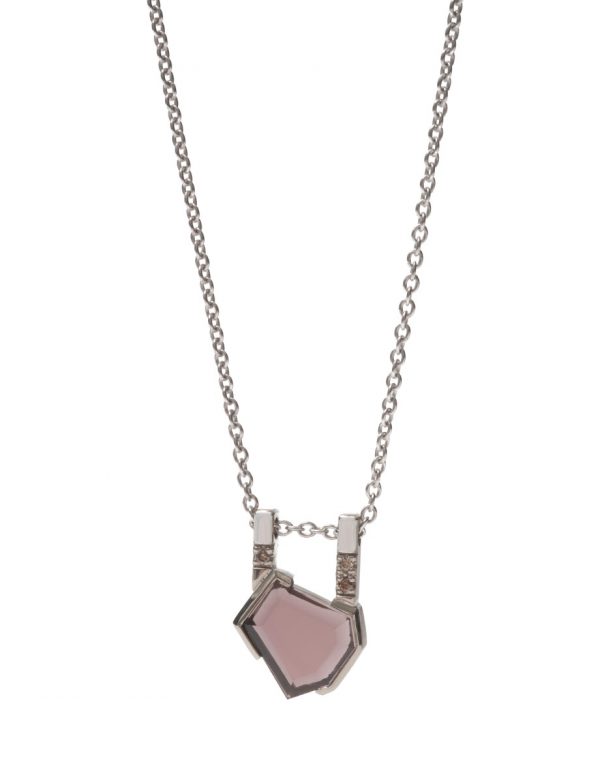 Agility Necklace – Plum Spinel & Diamond