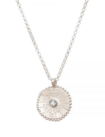 Silver Star Necklace – White Sapphire