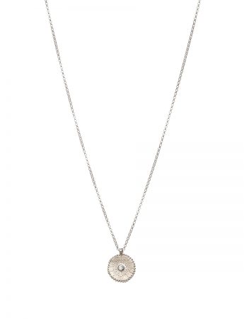 Silver Star Necklace – White Sapphire