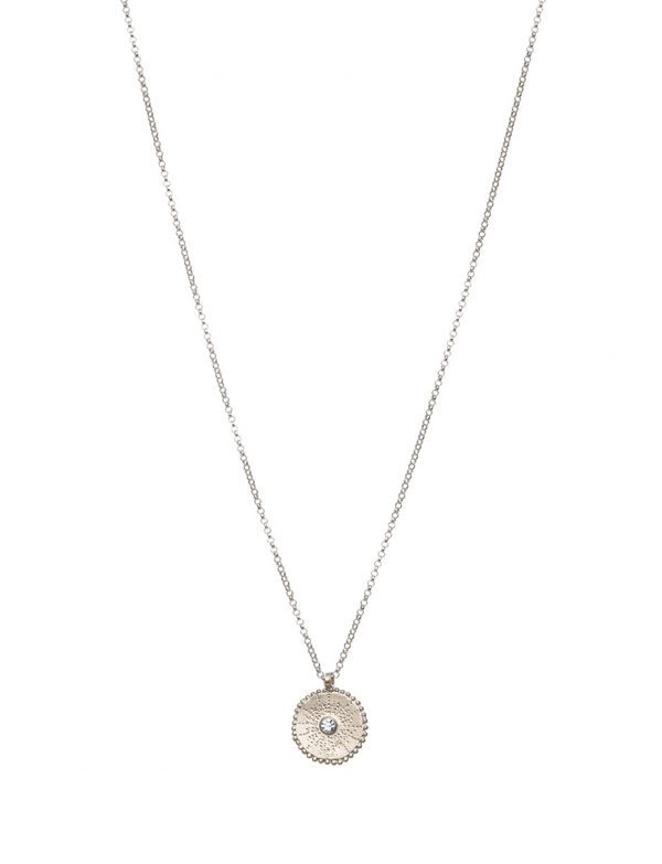 Silver Star Necklace – White Sapphire