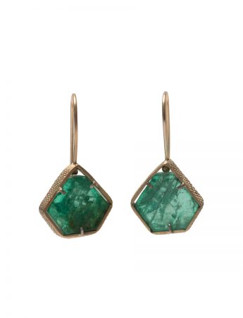 Textura Emerald Earrings