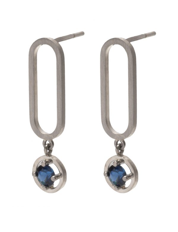 Open Earrings – Sapphires
