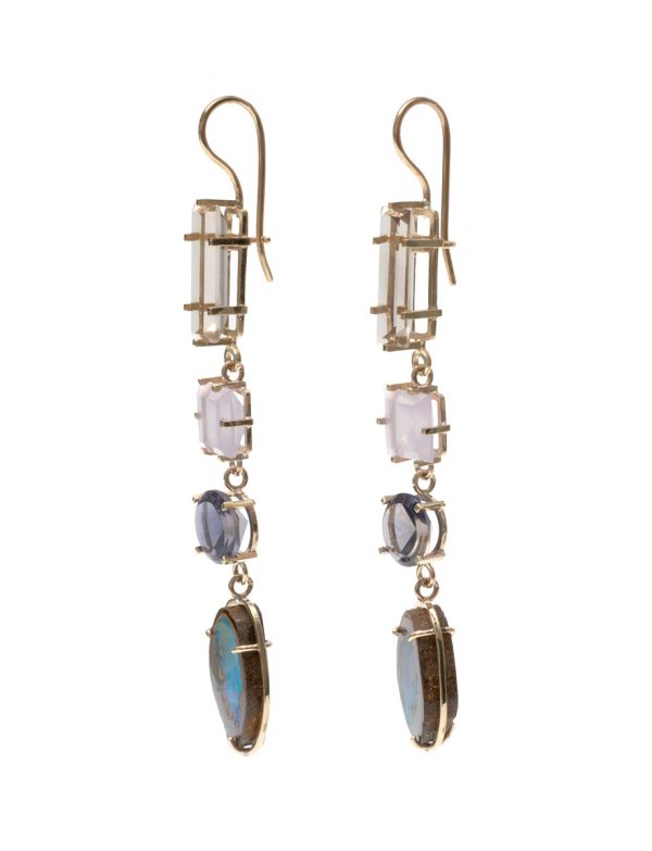 Portal Earrings – Yowah Nut Opals