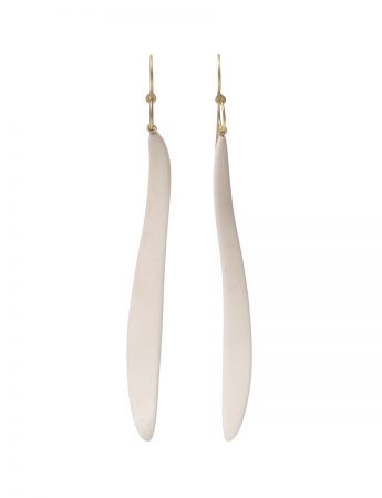 Curvature Bone Pendant Earrings – Gold