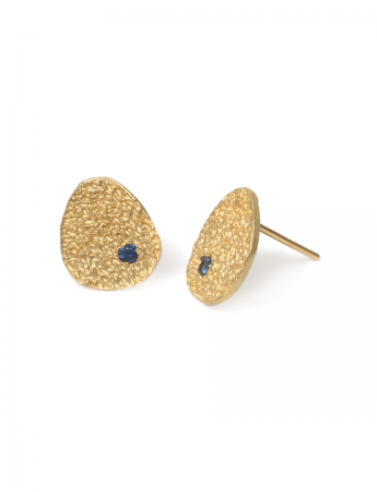 Droplet Stud Earrings – Sapphire