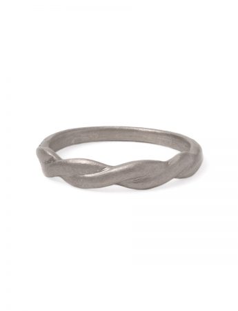 Plait Ring – White Gold