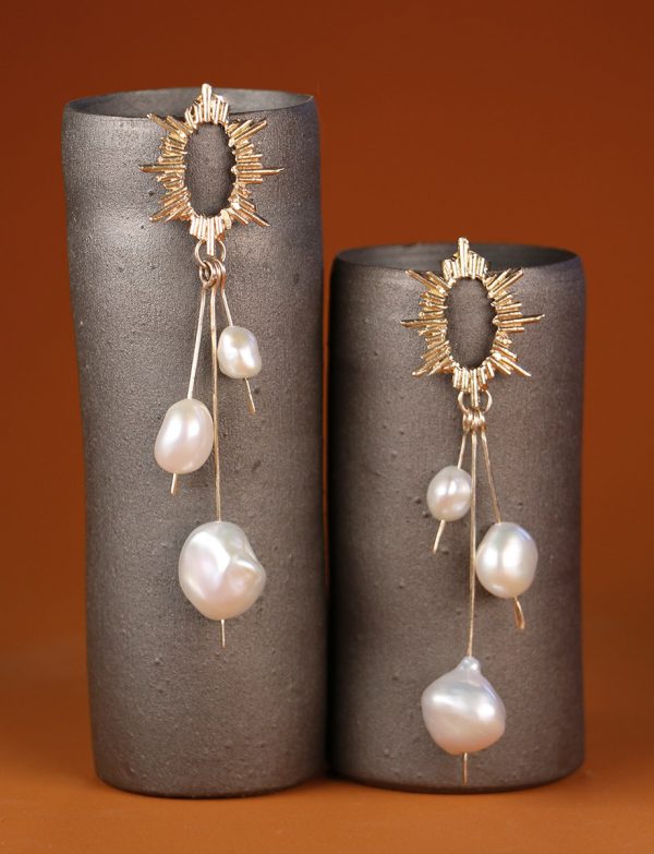 Long Santa Lucía Earrings – Keshi Pearls
